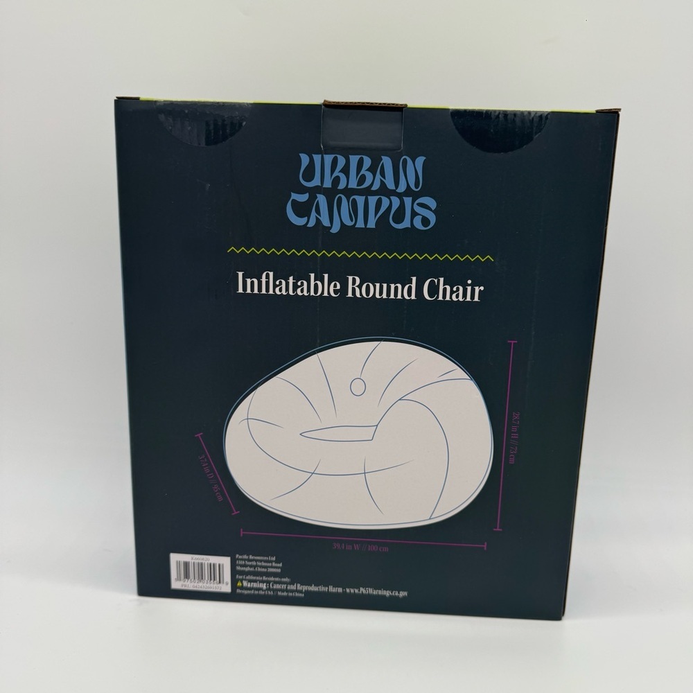 Urban Campus Transparent Inflatable Chair - Picture 3 of 5